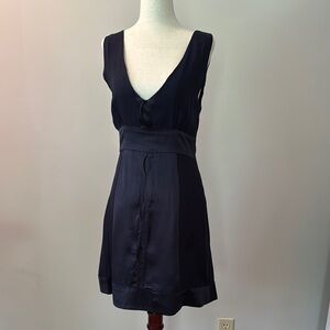 Elegant Navy Sleeveless Dress